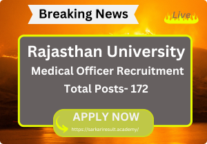 RUHS Medical Officer Recruitment 2024